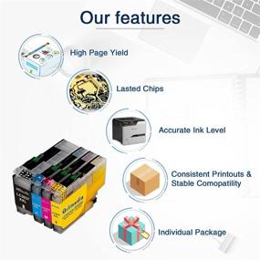 img 1 attached to 🖨️ Gilimedia Compatible Ink Cartridges for Brother LC3037 and LC3039 - Replacement for MFC-J6945DW, MFC-J6545DW, MFC-J5845DW, MFC-J5945DW, MFC-J5845DWXL, MFC-J6545DWXL Printer - 4-Packs