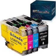 🖨️ gilimedia compatible ink cartridges for brother lc3037 and lc3039 - replacement for mfc-j6945dw, mfc-j6545dw, mfc-j5845dw, mfc-j5945dw, mfc-j5845dwxl, mfc-j6545dwxl printer - 4-packs logo