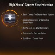 🚿 extend your shower with ease: solid brass shower hose extension & extender - connect two hoses together effortlessly! logo