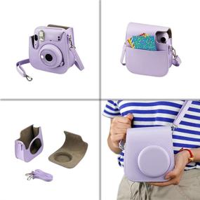 img 1 attached to Fujifilm Instax Mini 11 Instant Camera - Lilac Purple (16654803) 2X Fujifilm Instax Mini Twin Pack Instant Film (40 Sheets) Protective Case Photo Album - Instax Mini 11 Accessory Gift Bundle