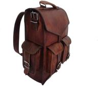 leather backpack messenger lightweight rucksack logo