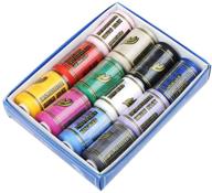 🧵 all-purpose premium quality polyester sewing thread: 12 colorful spools for sewing machines logo