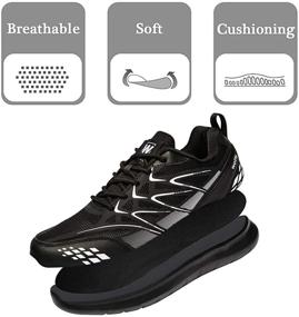 img 2 attached to 👟 Ultimate Comfort and Stability: Anbenser Men's Lightweight Athletic Non Slip Sneakers