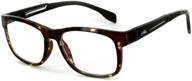 optical quality reading glasses aluminum tortoise logo