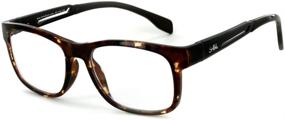 img 3 attached to Optical Quality Reading Glasses Aluminum Tortoise