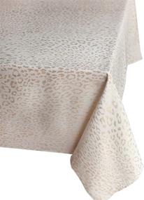 img 2 attached to 🐆 Leopard Print Tamali Tablecloth by Benson Mills