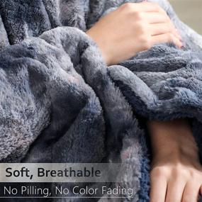 img 2 attached to 🔥 Cozy Comfort: Monbix Sherpa Blankets, Machine Washable and Long-Lasting