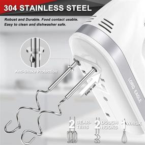 Electric Hand Mixer, Turbo Boost / Self-Control Speed + 5 Speed + Eject  Button + Stainless Steel Accessories, 300W Kitchen Mixers For Easy Whipping  Dough, Cream, Cake, Kitchen Tools