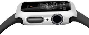 img 2 attached to 🕒 Leotop Apple Watch Series 6 5 4 SE Case - Ultra-Thin Bumper Protector, Lightweight and Shockproof - Matte Frame Compatible - Silver, 40mm