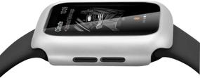 img 1 attached to 🕒 Leotop Apple Watch Series 6 5 4 SE Case - Ultra-Thin Bumper Protector, Lightweight and Shockproof - Matte Frame Compatible - Silver, 40mm