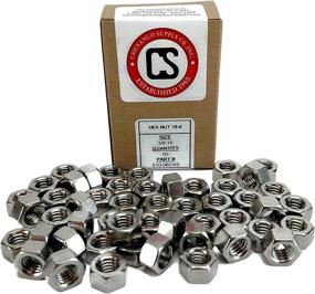 img 1 attached to 🔩 304 Stainless Steel 3/8-16 USS Hex Nut - More Options Available! (50 PCS)