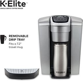 img 2 attached to ☕ Keurig K-Elite Coffee Maker: Single Serve K-Cup Pod Brewer with Iced Coffee Capability - Brushed Silver