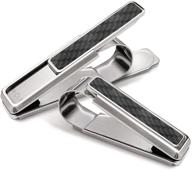 💼 stainless carbon money clip: secure and stylish m clip solution logo