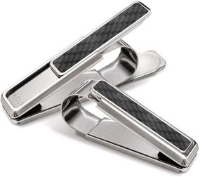 img 2 attached to 💼 Stainless Carbon Money Clip: Secure and Stylish M Clip Solution