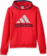 adidas boys' active sport hooded sweatshirt - athletic pullover logo