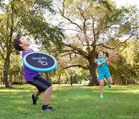 img 2 attached to OgoDisk Max XL Disc Set - Large 16 Inch Disks with OgoSoft Rubber Ball - Outdoor Bouncy Disc 🏓 Game for Lawn & Pool - Throw, Toss & Catch - Kids & Adults 4+ - Boost Your Outdoor Fun Experience!