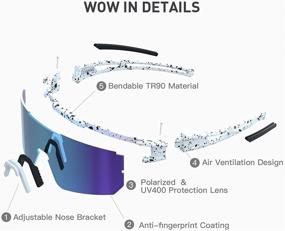 img 1 attached to 🕶️ G2RISE Polarized Sunglasses - Stylish UV Protection Eyewear for Men and Women, Ideal for Driving, Fishing, Cycling, Running, and Sports