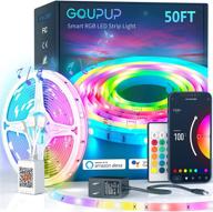 🔌 gupup wifi led lights 50ft: smart app control, alexa and google assistant compatible, music sync, color changing for bedroom логотип