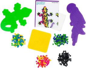 img 1 attached to 🦁 Jungle Animal Perler Beads Activity Set for Jewelry Making and Beading