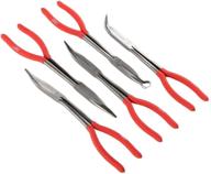 🔧 ate pro. usa 93360 long nose plier set, 11", 5 piece: enhance precision and versatility with this professional tool kit logo