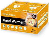 happyday hand warmer 10 hour – 40 individual disposable warmers (large size: 4.3” x 3.9”) – instant and long-lasting heat! логотип