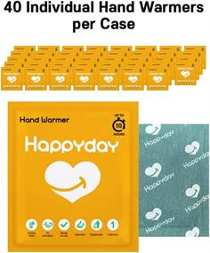 img 2 attached to Happyday Hand Warmer 10 Hour – 40 Individual Disposable Warmers (Large Size: 4.3” x 3.9”) – Instant and Long-lasting Heat!