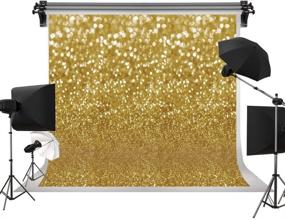 img 4 attached to 📷 6.5ftx5ft Kackool Golden Spots Wedding Ceremony Birthday Party Photography Backdrops for Studio