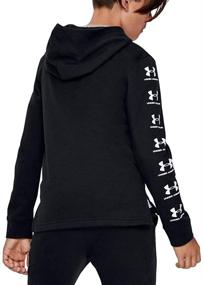 img 2 attached to Under Armour Rival Hoodie Black Boys' Clothing in Active