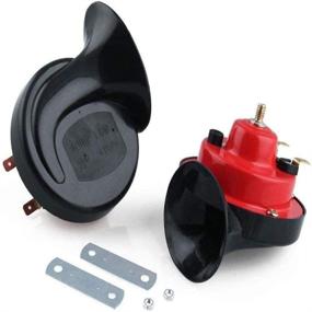 img 3 attached to 🚛 2PCS 300db Train Horn for Trucks - Loud Air Electric Snail Single Horn - Waterproof Motorcycle Snail Horn - 12v Double Horn - Raging Sound for Car and Motorcycle