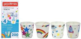img 1 attached to 🚽 Goodtimes Bathroom Cups, Assorted Designs, 3 oz, 200 Pack – Ideal for Children