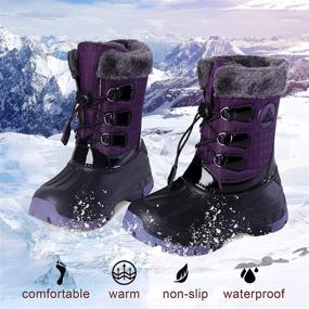 img 2 attached to 🥾 Waterproof Winter Snow Boots for Boys and Girls by Nova Mountain