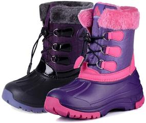 img 4 attached to 🥾 Waterproof Winter Snow Boots for Boys and Girls by Nova Mountain
