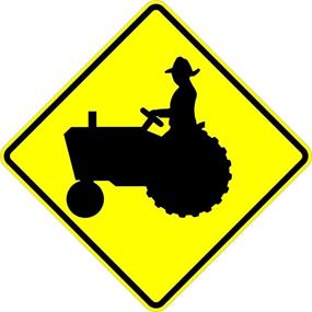 img 1 attached to 🚜 Enhanced Tractor Crossing Sign: Effective Warning with Warranty