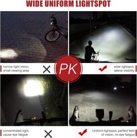 img 2 attached to 🚴 NOVSIGHT 1600 Lumens Rechargeable Bike Headlight with RF Remote Control, External Battery Mountain & Commuter Bike Light, 3 Brightness Levels, IP65 Waterproof