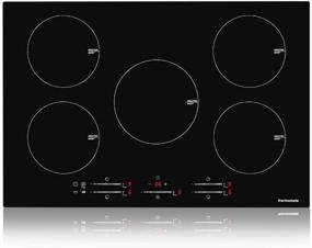 img 4 attached to 🔥 Thermomate 30 Inch Electric Cooktop: Built-in Induction Stove Top with Boost Burner, 9 Heating Levels, Timer, Safety Lock, and Keep Warm Function
