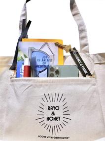 img 2 attached to The Stylish Rayo and Honey Tote Bag: A Perfect Blend of Functionality and Fashion