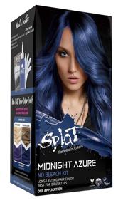 img 4 attached to 💙 Splat Midnight Azure: No-Bleach, Vegan, Cruelty-Free Hair Color Kit - Dazzling Semi-Permanent Blue Shade