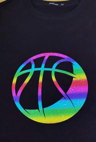 img 1 attached to 🌈 Holographic Heat Transfer Vinyl (HTV): 5 Pack 12-Inch x 10-Inch Sheets, HTV Vinyl Bundle for T-Shirts & Fabrics, Simple to Cut, Weed & Press (Holographic Rainbow)