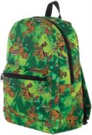 scooby doo shaggy sublimated print backpack logo