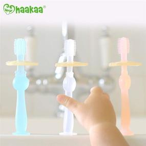 img 2 attached to Haakaa Silicone Toothbrush Teether Training