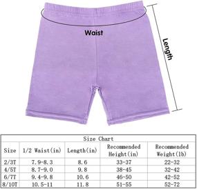 img 3 attached to HOLLHOFF 12pcs Girls Dance Shorts 2-3T | Mixed Color Bike Shorts | Breathable & Multicolored | Safe Active Shorts for Playgrounds & Gymnastics