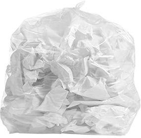 img 3 attached to Clear 42-Gallon Garbage Bags by PlasticMill: 1.3 MIL, 33x48, Pack of 100 Bags