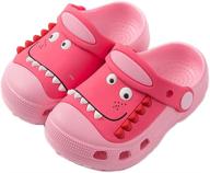 🦖 cute cartoon dinosaur toddler sandals: comfortable boys' shoes in clogs & mules - jackshibo logo