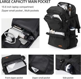 img 3 attached to Ultimate Weekender Luggage Backpack: Waterproof Suitcase for Every Adventure