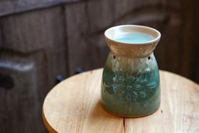 img 2 attached to 🏡 Add a Decorative Touch to Your Home with Jojuno Ceramic Oil Lamps Tea Light Holder - Perfect for Aromatherapy, Essential Oil Burning, and Wax Warmer