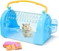 🐹 premium hamster habitat: all-in-one rat, gerbil, and hamster cage with accessories - wheel, bedding, toys, water bottle, food dish, and hideout logo