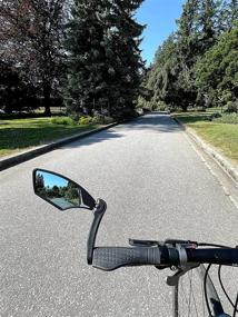 img 2 attached to 🚴 Hafny 2021 Bar End Bike Mirror - HD Automotive Grade Glass Lens, Shatterproof, Adjustable Cycle Mirror for E-Bikes (Model: HF-M900LB-FR04)