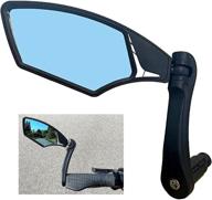 🚴 hafny 2021 bar end bike mirror - hd automotive grade glass lens, shatterproof, adjustable cycle mirror for e-bikes (model: hf-m900lb-fr04) logo