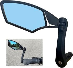 img 4 attached to 🚴 Hafny 2021 Bar End Bike Mirror - HD Automotive Grade Glass Lens, Shatterproof, Adjustable Cycle Mirror for E-Bikes (Model: HF-M900LB-FR04)