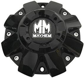 img 4 attached to Центральная крышка колеса Mayhem Wheels C108103B-CAP черного цвета: изящное и стильное дополнение к вашему автомобилю.